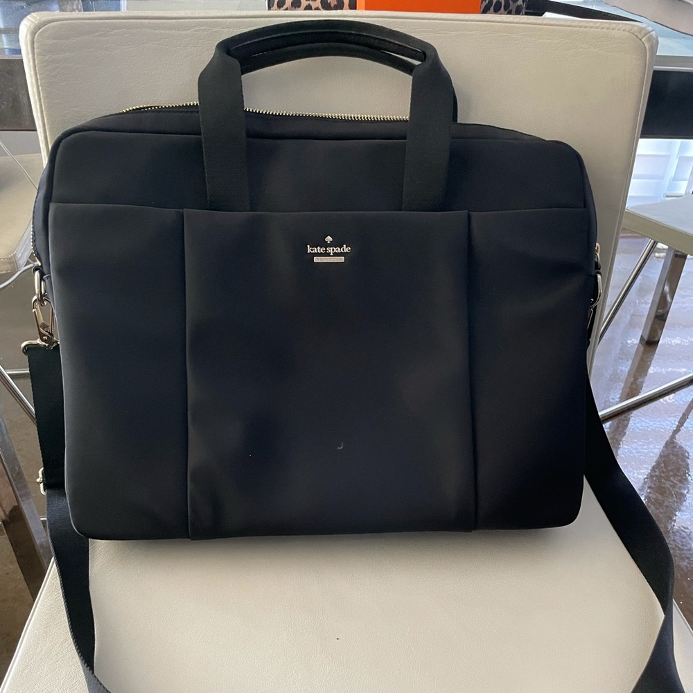 Kate Spade Black Nylon Laptop Bag